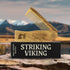 Striking Viking Folding Wooden Comb for Men - Sandalwood Mustache & Beard Grooming Comb
