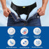 Hernia Belt for Men, Adjustable Waist Strap with 2 Removable Compression Pads, Breathable Material, Large