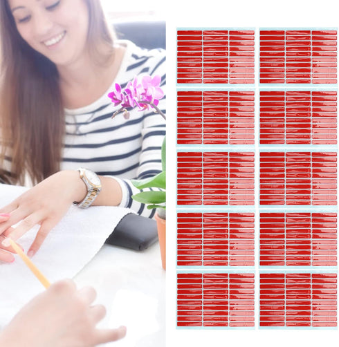 Nail Tip Display Tape, 10 Sheets Double Sided Adhesive Tape for Nail Art Accessories, Home & Salon Use