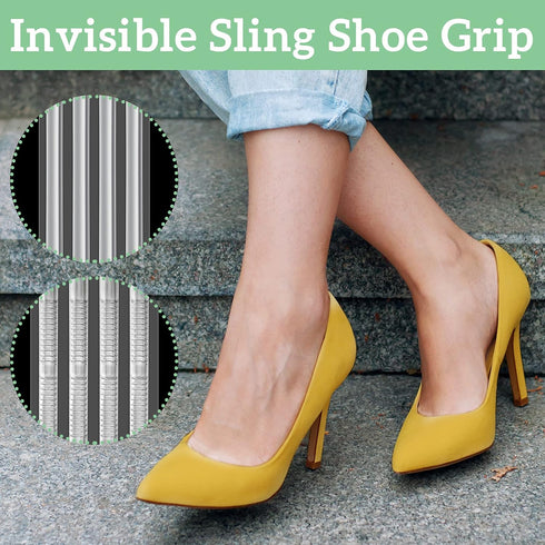 Xuniea 48 Pieces Shoe Strap Grip Back Heel Inserts - Clear Heel Grips, Invisible Gel Pads Cushion Liner for Women