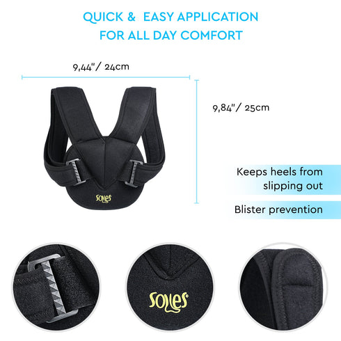 Soles Adjustable Clavicle Bandage, Flexible, Breathable Neoprene, Unisex, Improves Posture & Osteoporosis