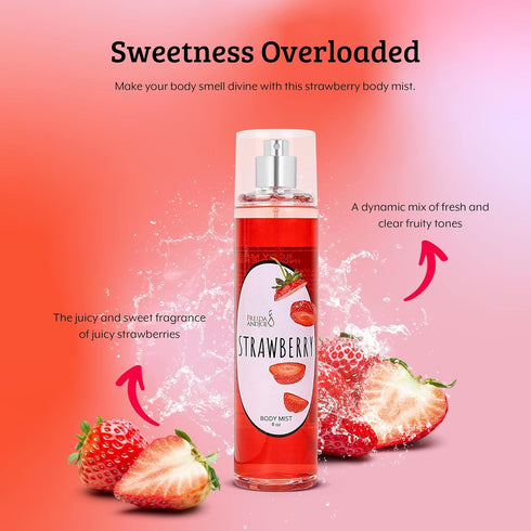 Luxurious Scented Strawberry Fragrance Body Mist, 8 oz Gift for Women