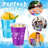 Jingmore 60 Frozen 16oz Pieces Snowflakes Plastic Cups Disposable Winter Snowflake Beverage Drinking Cups for Birthday