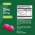 Zinc Gummies for Adults & Teens - 50mg Immune Health Support & Antioxidant - Vegan, Gelatin Free, Berry Flavored