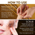 Set Cosmetasa Anti Cellulite Massage Oil Kit - Organic Arabica Coffee Face & Body Scrub, Exfoliating Gloves, Massager