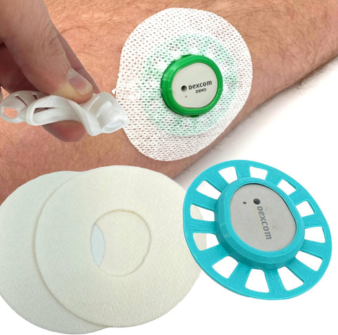 Dexcom G7 GripShield Flexible Reusable CGM Armor for Protection from Accidental Bumps (Aqua)