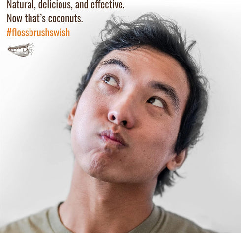 Dr. Ginger's Coconut Oil Pulling Mouthwash, All-Natural Oil Pulling & Xylitol, Fluoride-Free, Coconut Mint Flavor, 2ct
