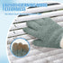 MIG4U Microfiber Dusting Gloves - House Cleaning Glove for Blinds, Windows, Furniture, Reusable Lint-Free Gray 2 Pairs
