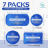 Reusable Ice Packs, Convenient Hot and Cold Packs for Injuries, 7 Piece Flexible Ice Packs in Multiple Shapes