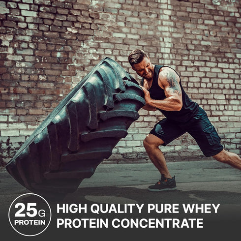 NutraBio Classic Whey Protein Powder - 25G Protein Per Scoop, No Fillers, Chocolate Milkshake Flavor, 2 Pounds
