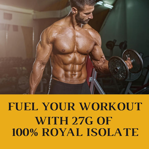RSN Royal 100% Isolate Protein Powder | 27g Protein Isolate | 0 Sugar | 1g Carbs | 2 lbs | 30 Servings | Chocolate