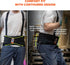Ergodyne ProFlex 1650 Back Support Belt, 7.5" Elastic, Adjustable, Removable Straps, 4XL, Black