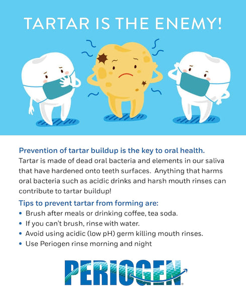 New PeriogenPro Oral Rinse - Prevents & Reduces Tartar Buildup, Professional Strength, Hint of Mint Flavor, 3 oz