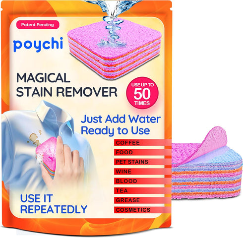Magical Fiber Stain Remover for Clothes, Carpets, Sofas, Mattress & Upholstery - Spot Remover for Food, Grease, Coffee,