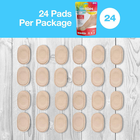 ZenToes Bunion Pain Relief Pads to Wear with Shoes - Moleskin Guards for Men and Women, All-Day Water-Resistant Adhesive