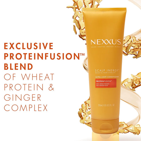 Nexxus Scalp Inergy Ultra-Light Conditioner, Lightweight Clarifying 8.5 Oz for Volume