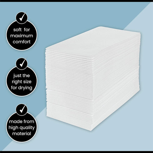 Disposable Cloth-Like Paper Hand Guest Towels, Soft Absorbent Air Laid Tissue Paper for Kitchen