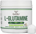 L Glutamine Powder 1.1lbs - 100 Servings of Unflavored L-Glutamine, Third Party Tested, Keto & Vegan Friendly by Double