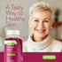 Collagen and Biotin Gummies for Hair, Skin, and Nails, Raspberry Flavored Chewable Vitamins for All Ages