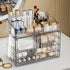ZHIAI Clear Stackable Storage Drawers, 1 Top 4 Drawers, Bathroom Counter Organizer for Home, Kitchen Cabinets