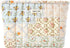 Floral Makeup Bag, Large Cotton Quilted Cosmetic Organizer, Aesthetic Portable Pouch for Women Girls Travel Accessories