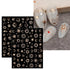 JMEOWIO 10 Sheets Moon Star Sun Nail Art Stickers, Colorful Self-Adhesive Decals for Nail Design Accessories