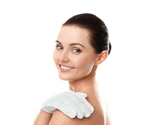 Linda Bath Gloves Exfoliating, Pack of 4