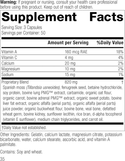 Standard Process Allerplex - Lung Health Support Supplement with Vitamin A & Pneumotrophin PMG for Healthy Mucous