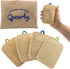 All Natural Loofah Kitchen Sponge, 4 Pack, Eco-Friendly and Compostable Sponges for Dishes