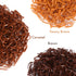 Hoyols Hair Ties Elastic Rubber Bands for Ponytail Braid Holder for Kids, Girls, Women in Brown, Silver, Gold Color,