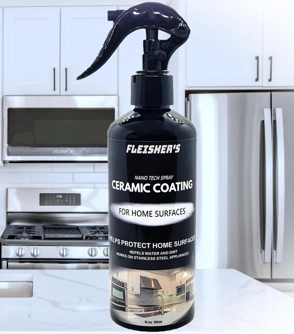 FLEISHER'S Ceramic Coating Spray for Home Surfaces, Hydrophobic Nano Technology for Kitchen and Bathroom Protection