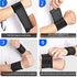 Sumind 4 Pieces Wrist Brace Bands, Adjustable Compression Strap for Carpal Tunnel, Black