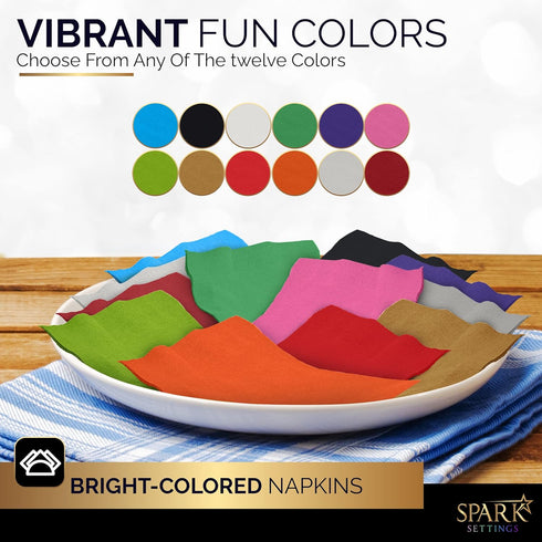 100 Pack Orange Beverage Napkins, 2 Ply Big Party Pack, Ideal for Wedding, Party, Birthday, Dinner, Lunch, Cocktails