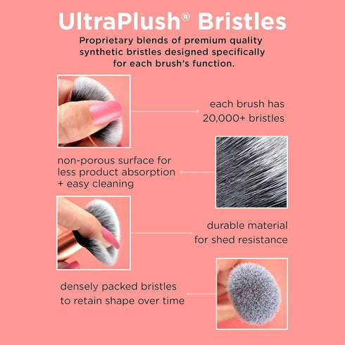 Real Techniques Makeup Setting Brush, 402 Brush for Setting Powder, Face Makeup, Synthetic & Cruelty-Free