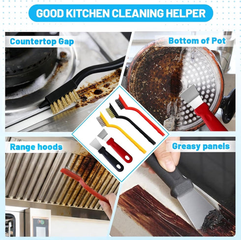 KZOZVAEB 15Pcs Set, (1 Set) Crevice Cleaning Brush Hard Bristle Scrub Brushes Tools for Deep Cleaning Gap,Window Groove