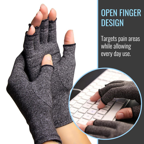 Arthritis Compression Gloves for Pain Relief, Reduces Swelling & Stiffness, FSA & HSA Eligible, Fits Men & Women, Joint
