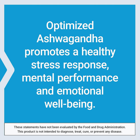 Life Extension Optimized Ashwagandha | 60 Capsules | Vegetarian, Gluten-Free, Non-GMO Stress Management Supplement