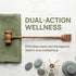 mikabaka 2-in-1 Hammer, Solid Wood Back Scratcher & Massage Dual-Use Natural Wooden Tool for Itch Relief and Muscle