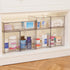 Vtopmart 12''W Clear Stackable Storage Drawers, 2 Pack Acrylic Organizers for Makeup and Beauty Supplies