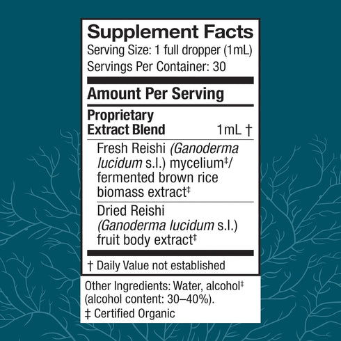 Immune 1 oz (30 Host Defense Reishi Extract - Heart & Health Support Supplement - Mushroom Supplement to Support Energy
