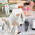 Cerpourt 3 Pack Clear Acrylic Makeup Brush Holder, Modern Design Desk Accessories, Pencil Pen Holder Cup for Office