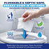 Pack 99.5% 30 Packs 6 (180 Zero Trace Flushable Wipes Portable Travel Wipes Pocket Size for Adults, Kids & Baby Care