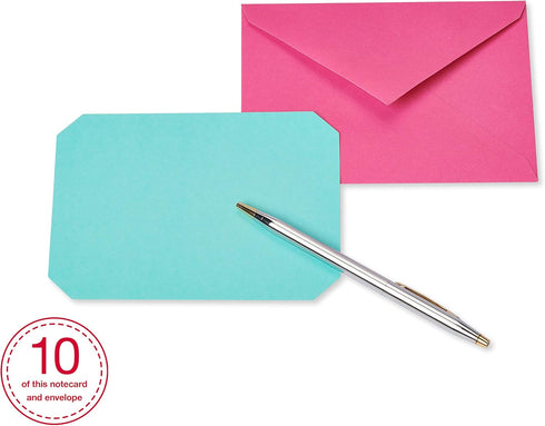 American Greetings Blank Cards with Envelopes, 40-Count, Bright Colors, Patterns and Shapes