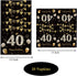 MMOONN 40th Napkins,40th 20 Birthday Party Paper Plates and Themed Birthday Anniversary Party Decorations Dinnerware