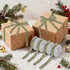 YKZEYK 1/2" 25 Ribbon for Gift Wrapping Flower Sunflowers Leaves Green Print Fabric Ribbon Yards, Gift Wrap Bow Ribbons