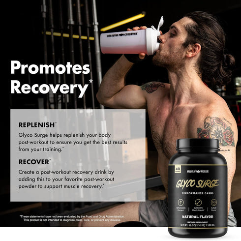 Anabolic Warfare Glyco Surge Glycogen Supplement, Natural Performance Carbs for Lean Muscle Growth, 40 Servings