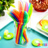 JOYIN 288 PCs Plastic Cutlery Hard Utensils for Cinco De Mayo Celebrations, Luau Party, Taco Tuesday Event, Mexican