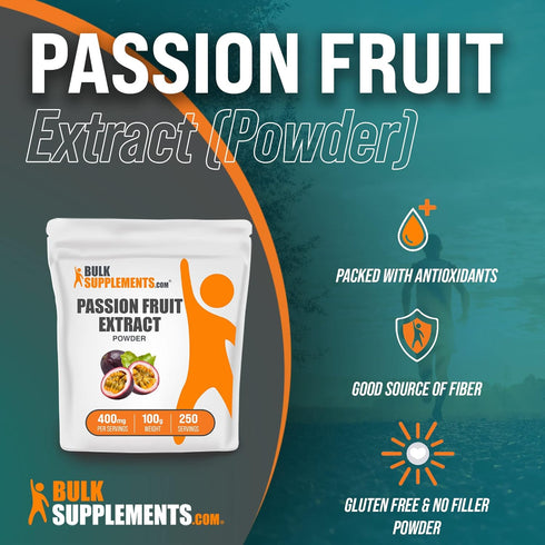 BulkSupplements.com Passion Fruit Extract Powder - Antioxidants Supplement, 400mg per Serving (100 Grams - 3.5 oz)