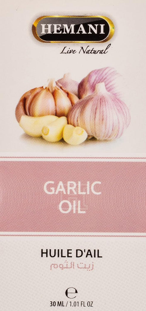 Hemani Garlic 100% Natural Cold Pressed Halal Essential Oil - 30ml