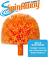HY-C Rotary Cleaning Brush Replacement - Gardus SP2 SpinAway Rotary Cleaning Brush Replacement, Spider Web Brush, Ceiling Brush for Cleaning (Orange)